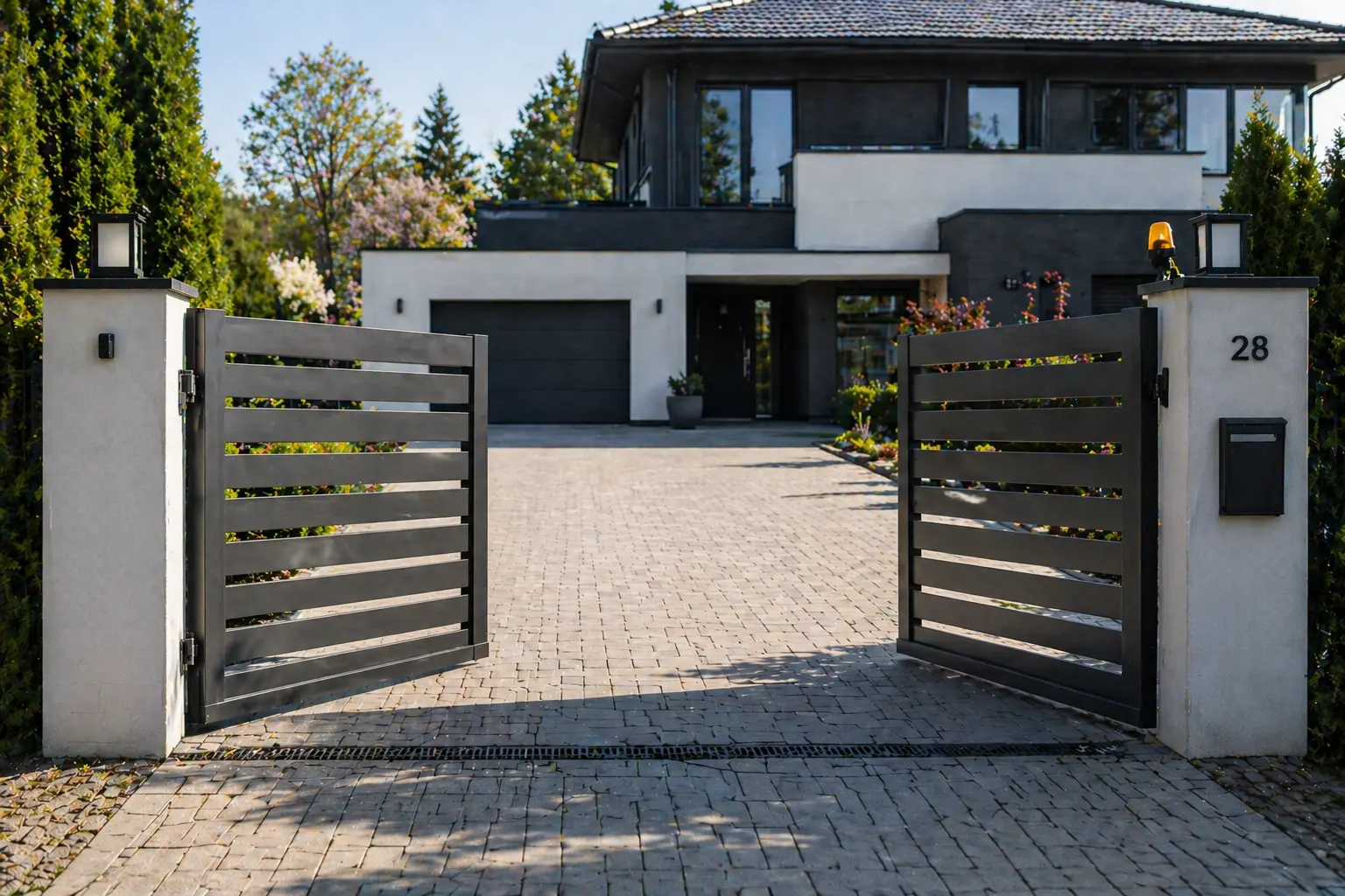 brama wjazdowa z napędem