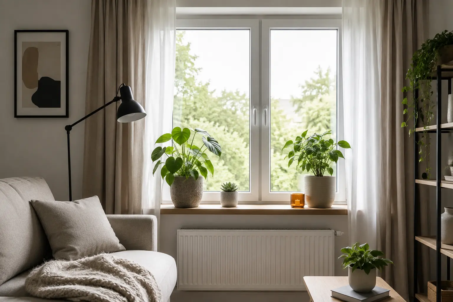 Jak zaaranżować okno z parapetem
